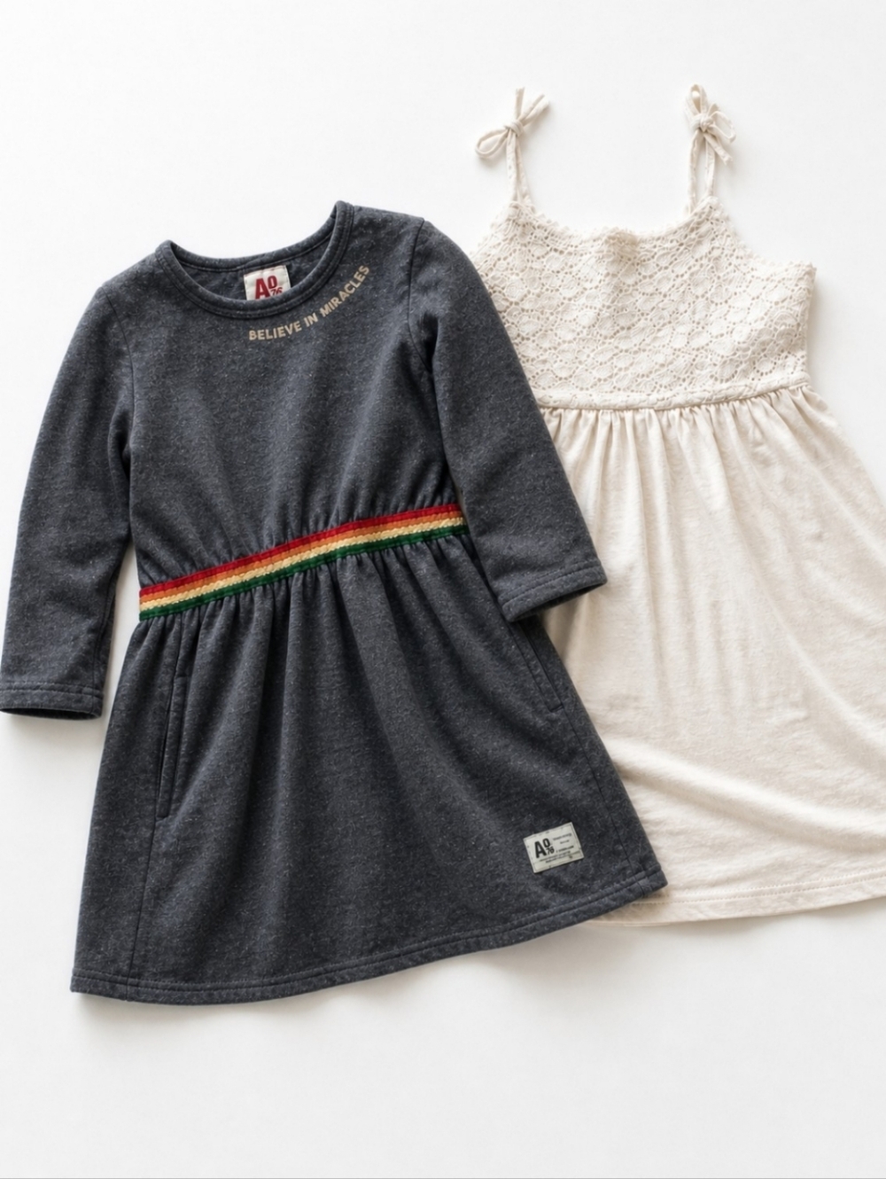 🧚‍♀️Set Of 2: AO76 & H&M Cotton Girl Dresses